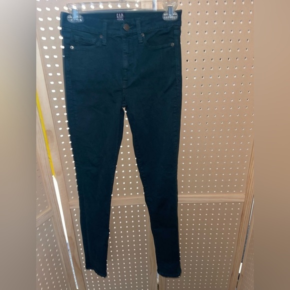 Gap‎ green denim jeans size 0 25” Regular True Skinny - Picture 2 of 8